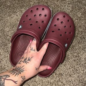 Maroon Crocs